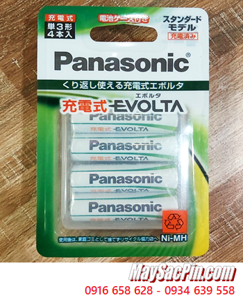 Panasonic BK-3MLE/4BC; Pin sạc Panasonic Evolta BK-3MLE/4BC AA1950mAh 1.2v Nội địa Nhật (Vỉ 4viên)